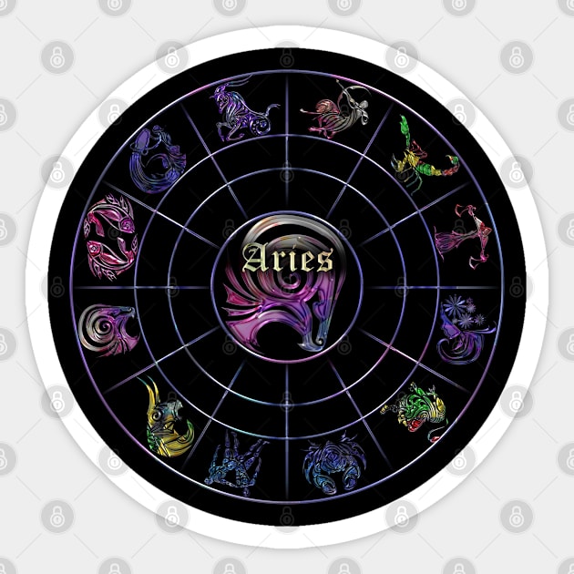 New zodiac 12 in 1 - Aries Sticker by INDONESIA68